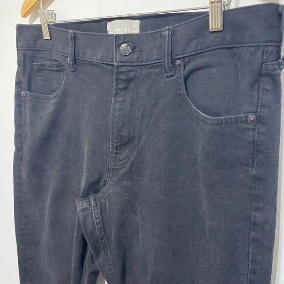 Everlane Jeans Mens‎ 35 X 30 Black Stretch Tapered Leg Heavyweight Denim - Picture 3 of 9